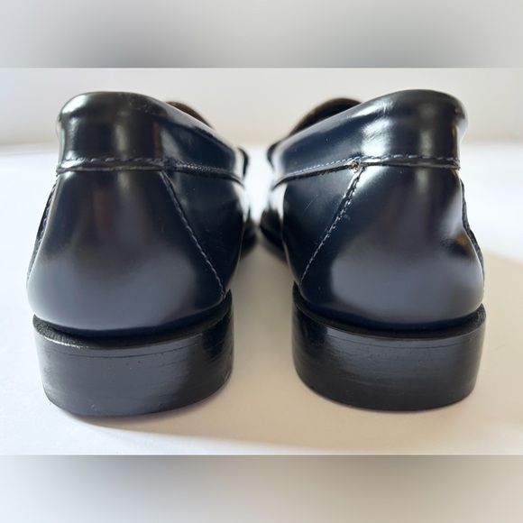 Bass Weejuns Blue Whitney Ombré Leather Slip On Penny Loafers - Picture 10 of 11